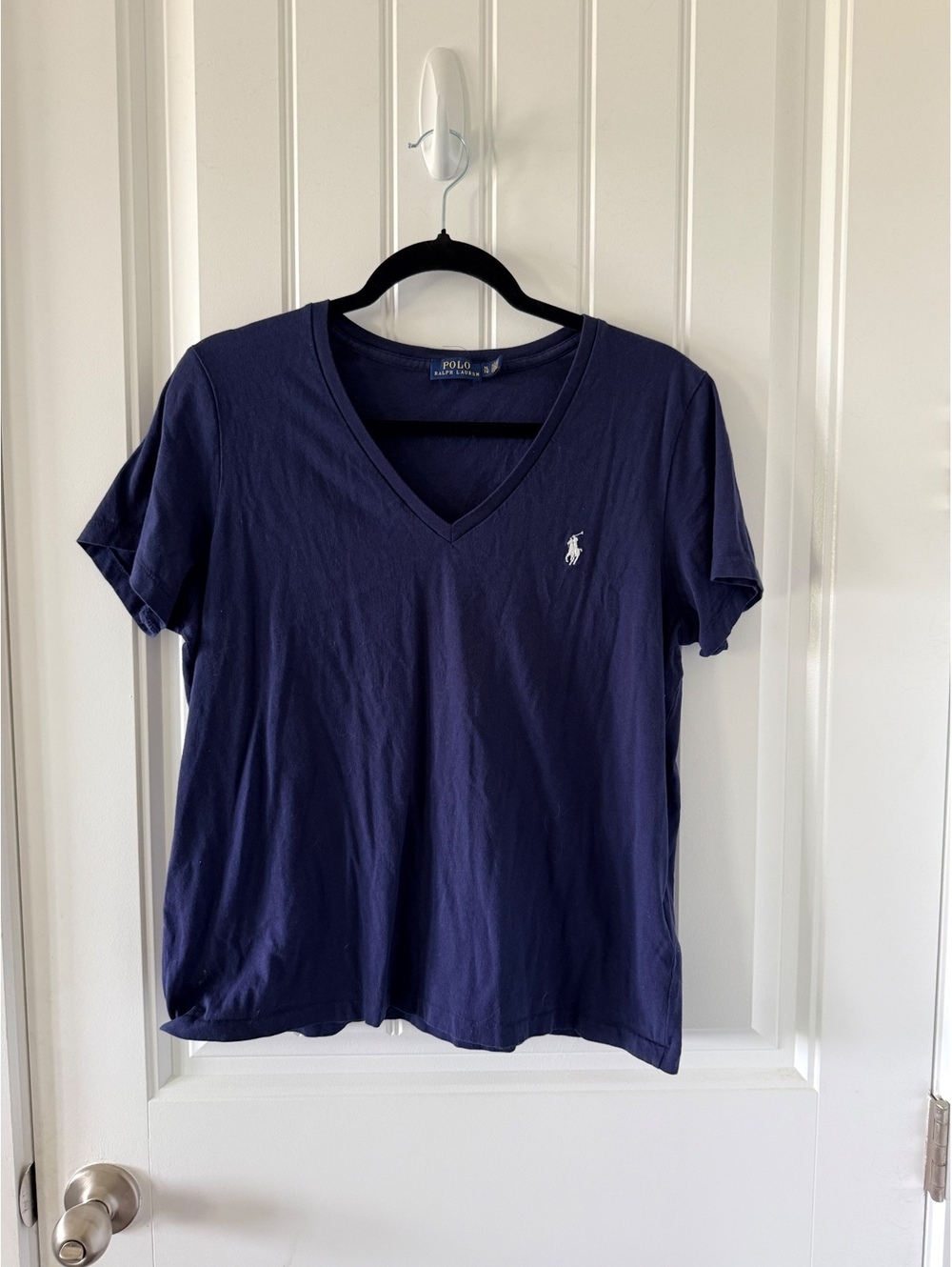Polo Ralph Lauren Navy Blue V-Neck T-Shirt XL